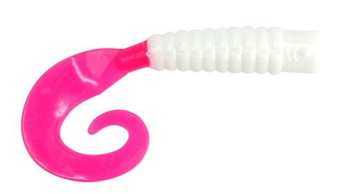 Tsunami Tidal Baits 4" Grub 10pk, Color: Pink White