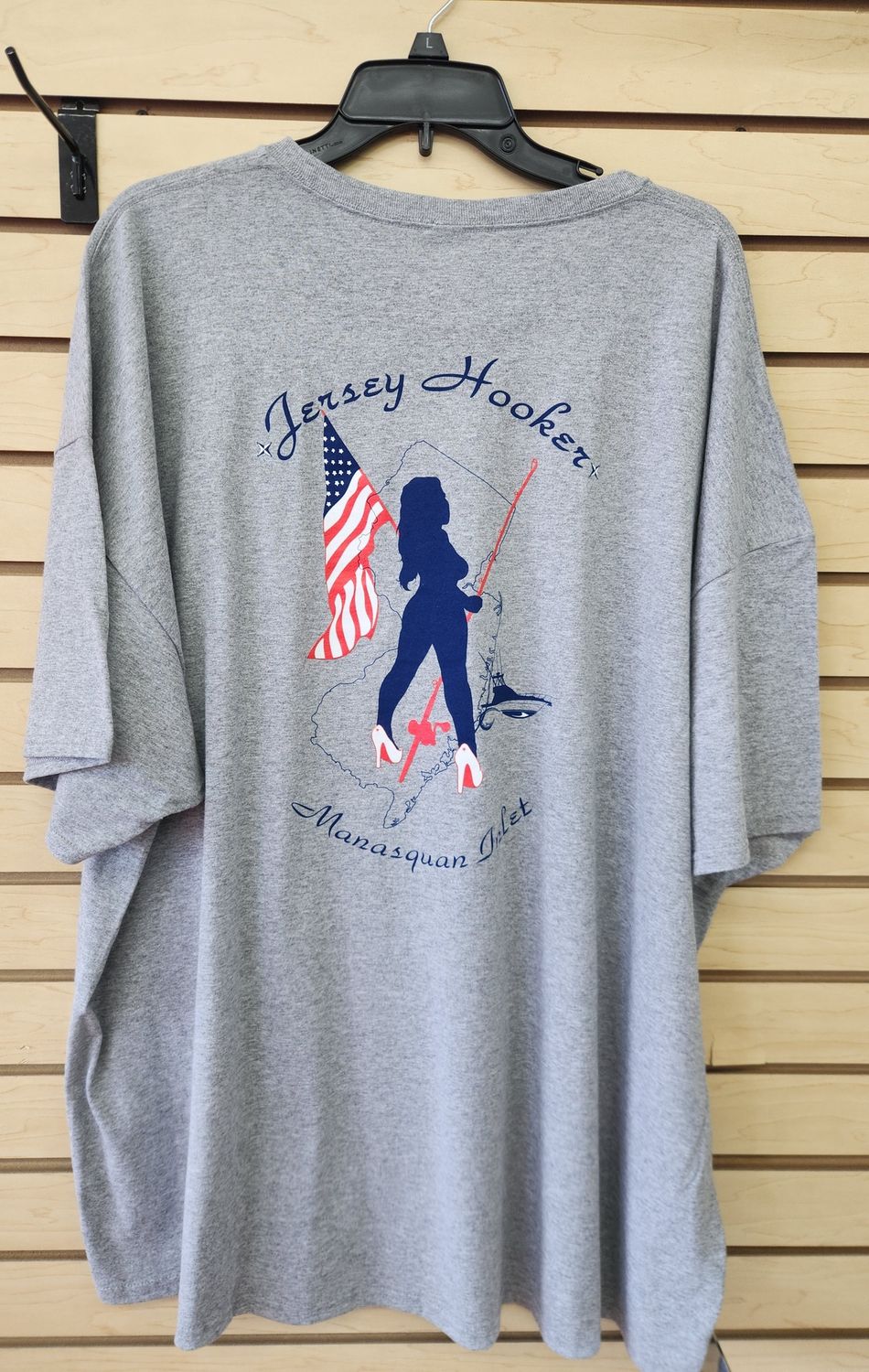 Jersey Hooker Patriotic Chic T-Shirt, Size: Small