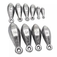 Bulk Bank Sinker Mixed Packages 25lb, Size: Package 1-Tackle Box Filler