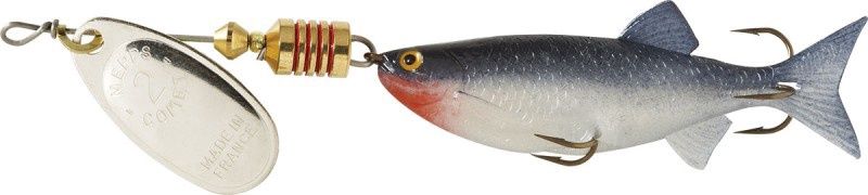 Mepps Comet Mino In-Line Spinner, Color: Silver/Shad, Size: 1/6oz