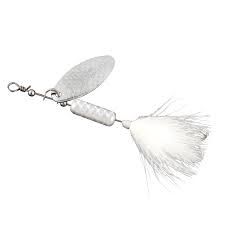 In-Line Spinner, Color: White, Size: 1/4oz
