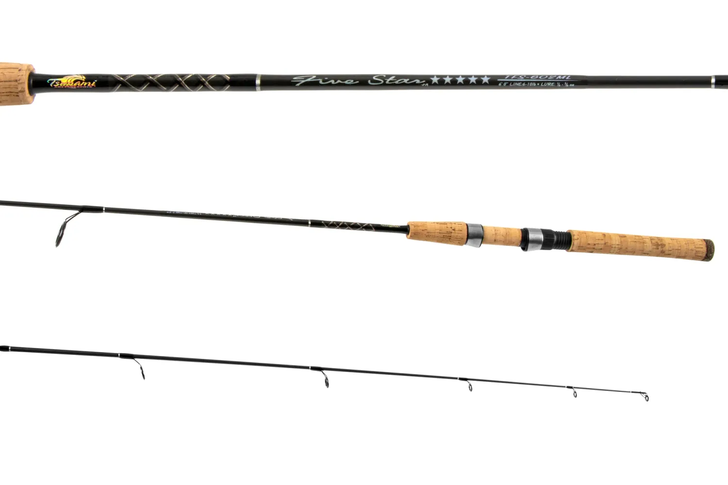 Tsunami Five Star Spinning Freshwater Rods, Model: 4'6" Light 1pc / 2-6lb / 1/16-1/4oz