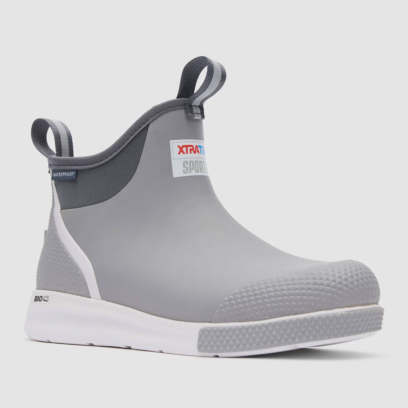XTRATUF  Men's Ankle Deck Boot Sport, Color: Grey, Size: 9