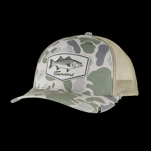 Tsunami Camo Striper Performance Trucker Hat