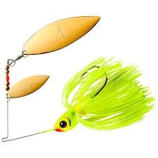Booyah Bait Co. Blade Double Willow Spinnerbait, Color: Chartreuse