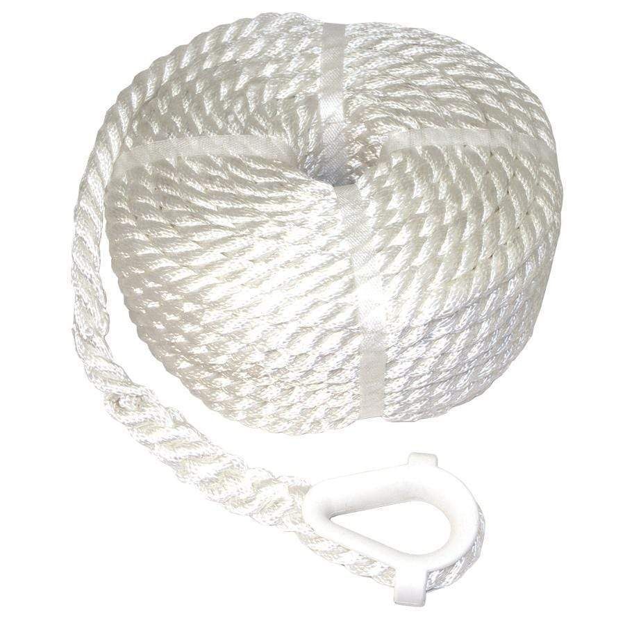3/8" X 50' 3-Strand Nylon Anchor Line