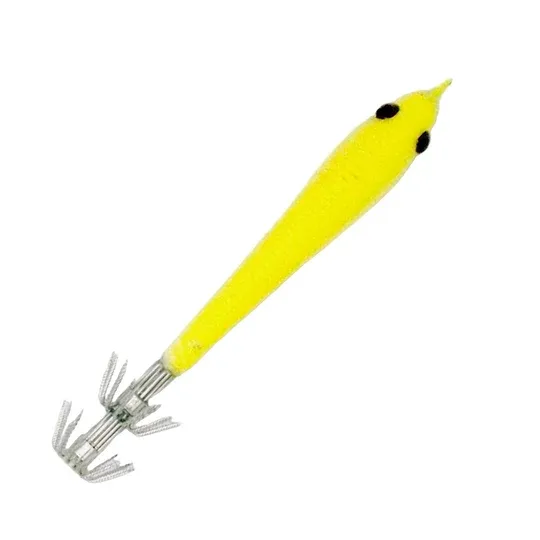 Tsunami Soft body Weighted Squid Jig, Color: Chartreuse, Size: 1oz