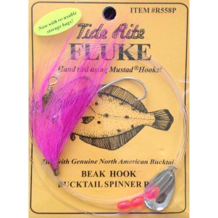 Tide Rite Fluke Bucktail Spinner Beak Hook Rig