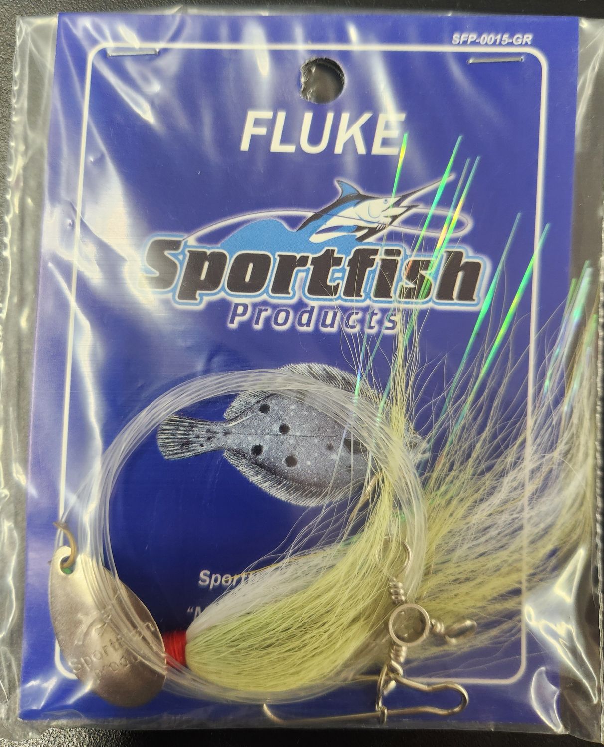 Sportfish Products Spinner Fluke Rig With Bucktail, Color: Chartreuse