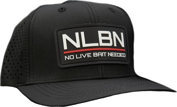 No Live Bait Needed 6 Panel Hat in Black