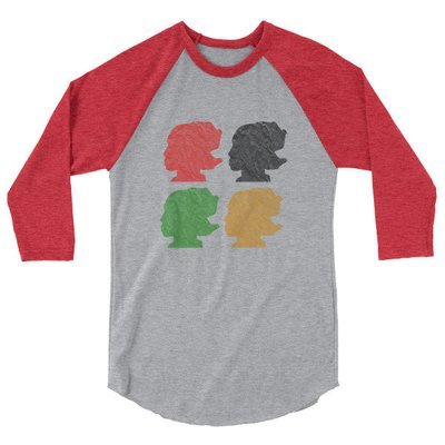 DJ Quartet 3/4 sleeve raglan shirt 