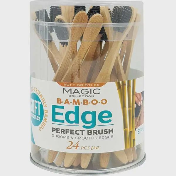 Edge perfect brush - bamboo brush