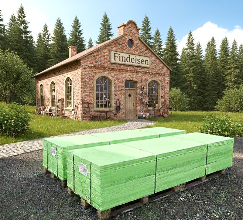 Gipskarton Platte Grün 2600 x 1200 x 12,5 mm