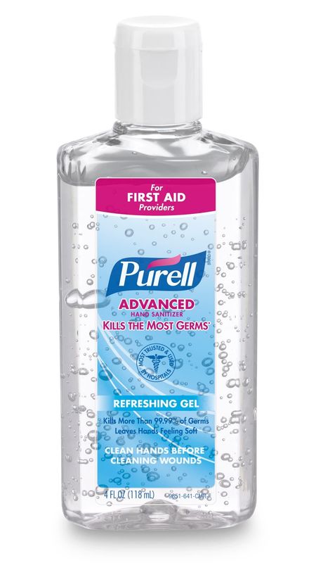 Purell® Hand Sanitizer Gel 4 FLOZ 1.1X2.13X5.44 IN Clean Scent 70% Ethyl Alcohol 24/Case