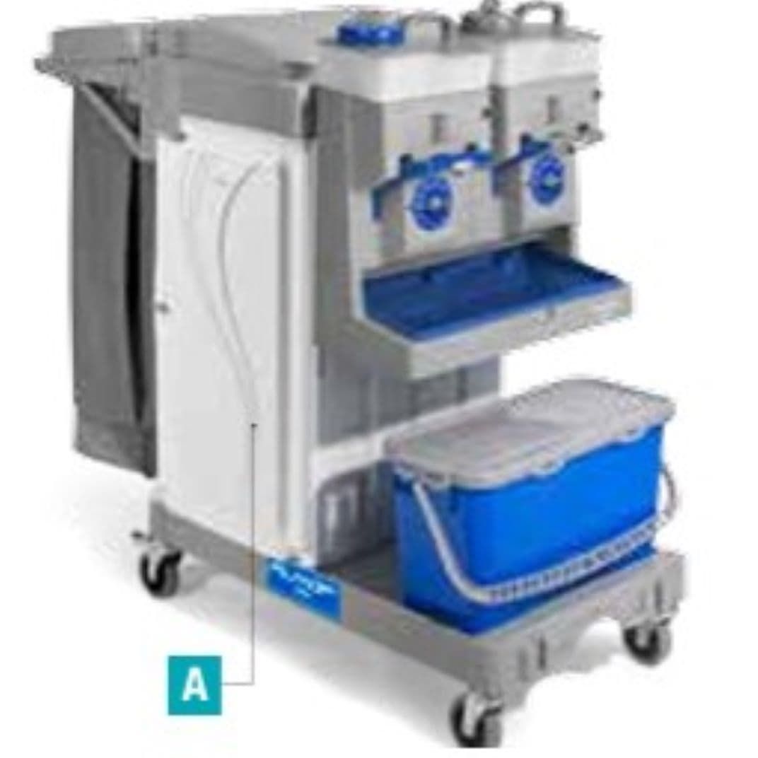 Filmop Alpha ES 55/39 Complete Work Station 1 Equodose-2 Solution Tanks 1.5 GAL 1 Trash Foldable Bag (21 GAL) 1 Top-Down Bucket