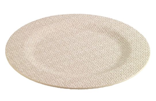 Wicker Charger Plate 13", Color: Cream