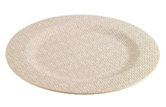 Wicker Charger Plate 13", Color: Cream