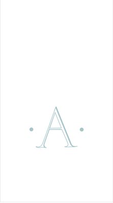 Antique Initial Paper Linen Boxed Guest Towel