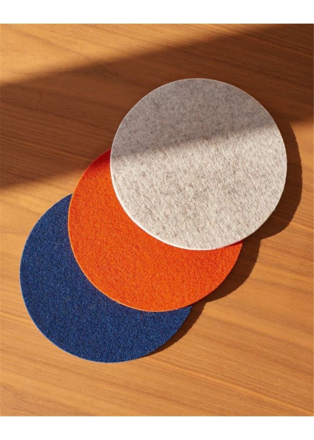 Merino Wool Trivet, Color: Marine, Size: 8"