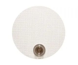 Origami Round Placemat, Color: Pearl