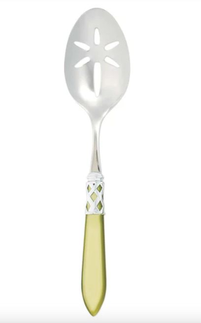 Aladdin Brilliant Slotted Serving Spoon, Color: Chartreuse