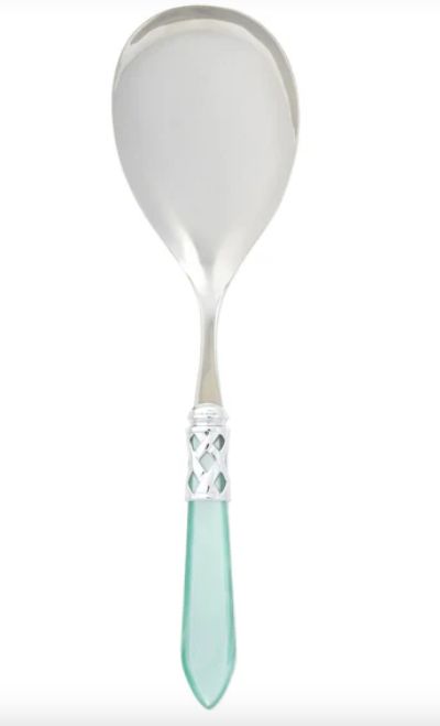 Aladdin Brilliant Serving Spoon, Color: Aqua