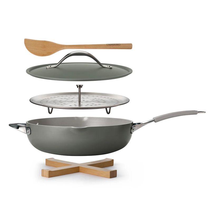 All in One Plus Pan Ceramic Non-Stick 5 Qt