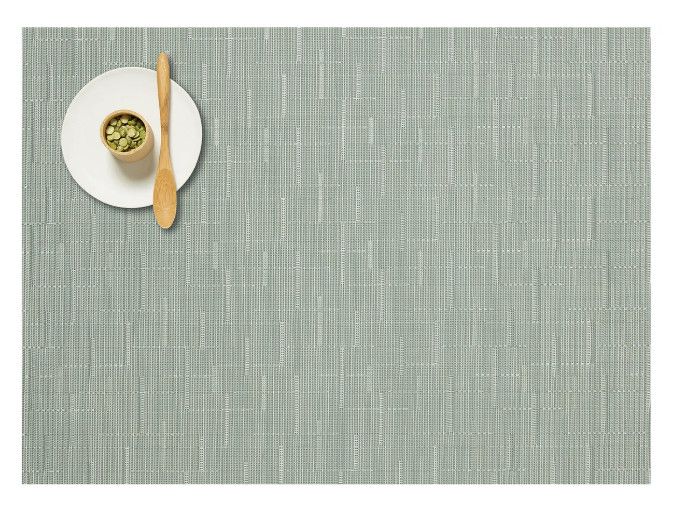 Bamboo Rectangle Placemat, Color: Seaglass