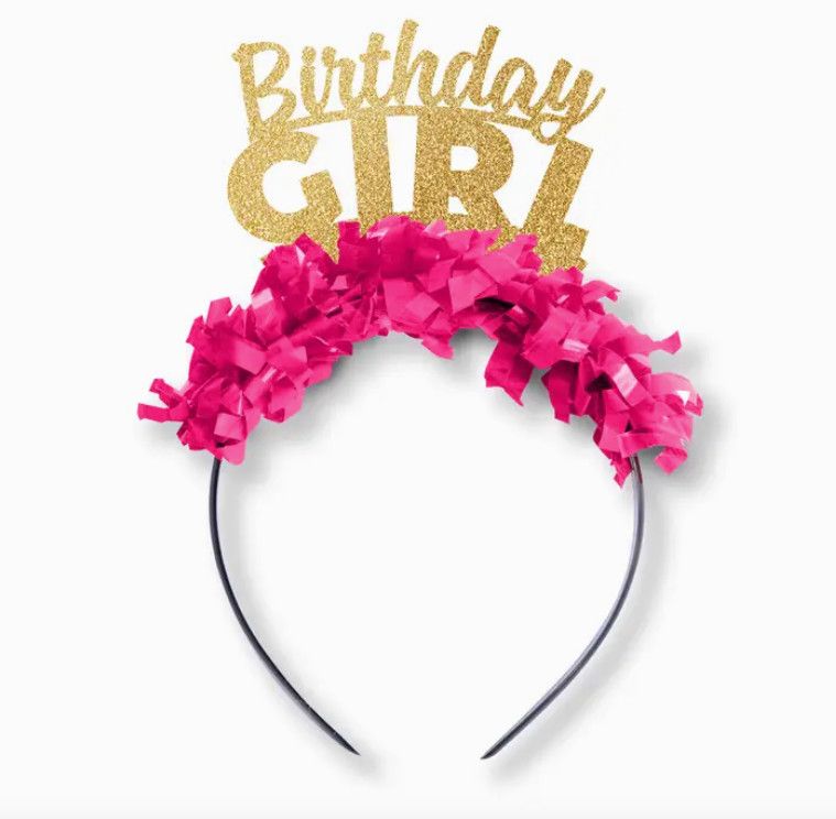 Party Headband Crown, Style: Birthday Girl Pink
