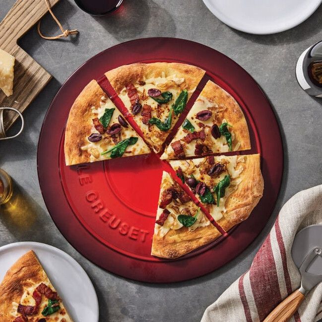 Round Pizza Stone 15", Color: Cerise