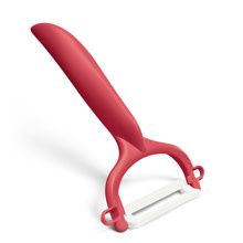 Ceramic Peeler, Color: Red