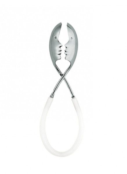 Kiss Salad Tongs, Color: White