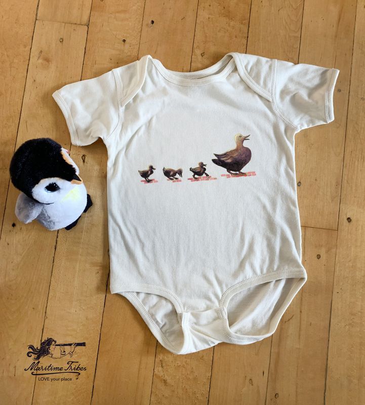 Boston Ducklings Baby Onesie
