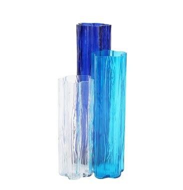 Flora Glass Vase, Color: Blue