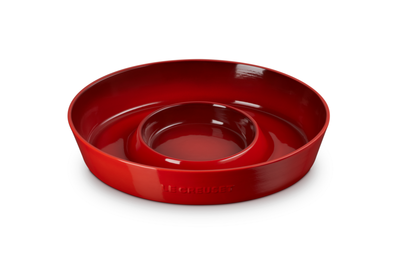 Chip and Dip Platter, Color: Cerise