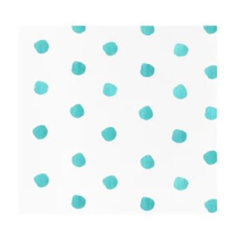 Papersoft Napkins Dot Cocktail Napkins (Pack of 20), Color: Aqua