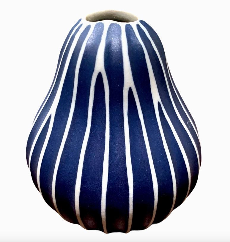Small Vase, Style: Gugu Pear Blue