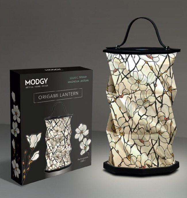 Origami Lantern, Style: Tiffany Magnolia Window