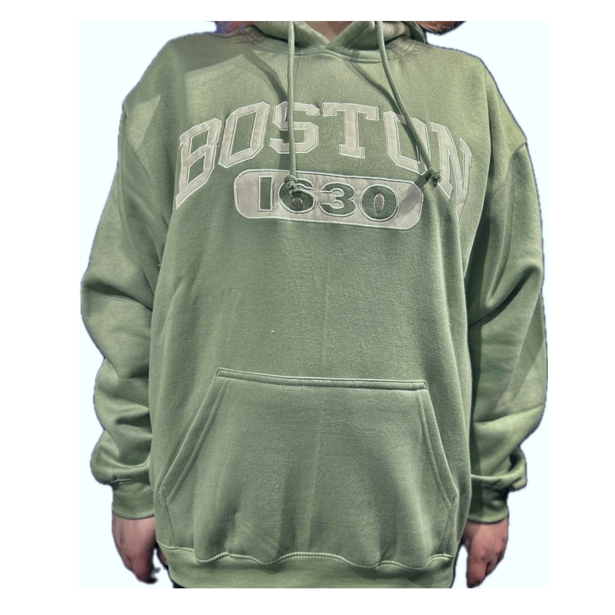 Hoodie Sweatshirt Sage Boston