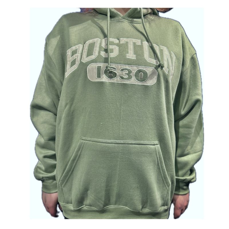 Hoodie Sweatshirt Sage Boston