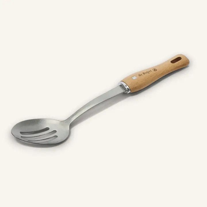 B Bois Wooden Stainless, Style: Slotted Spoon