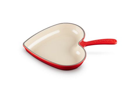 Traditional Heart Skillet 10.25", Color: Cerise