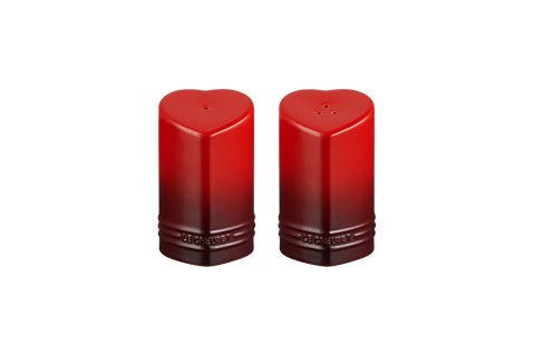 Heart Salt &amp; Pepper Shakers, Color: Cerise