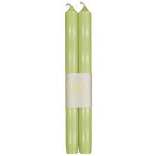 Straight Taper 10" Candles in Moss Green - 2 Candles Per Package