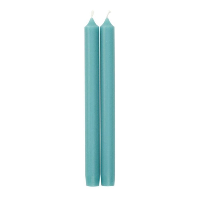 Straight Taper 10" Candles in Turquoise - 2 Candles Per Package