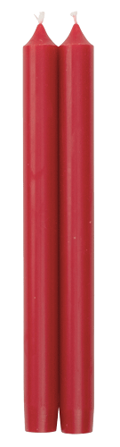 Straight Taper 10" Candles in Red - 2 Candles Per Package