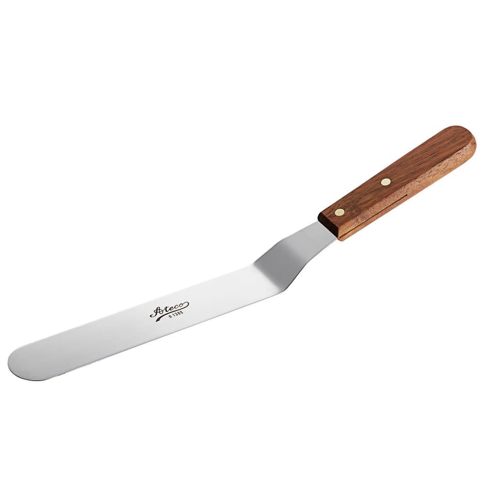 Ateco Icing Spatula 9" Offset Wood