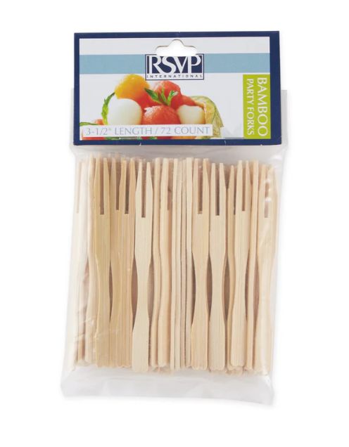 Bamboo Party Forks - 72Ct