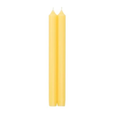 Straight Taper 10" Candles in Yellow - 2 Candles Per Package