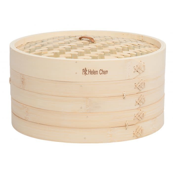 12" 3 Piece Bamboo Steamer